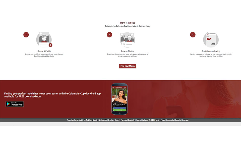 Jak usunąć konto ColombianCupid?