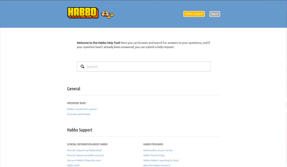 Proiectare și utilizare site-uri web Habbo
