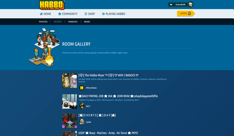 Structura membrilor Habbo