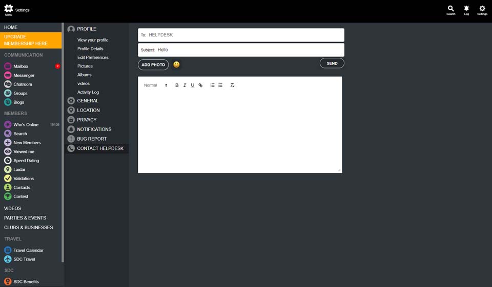 Come eliminare l'account SDC?