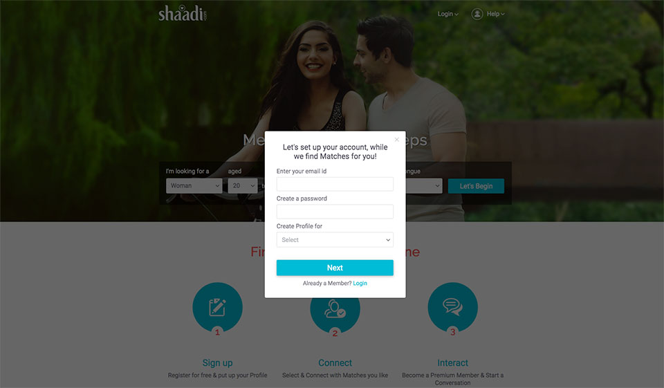 Come eliminare l'account Shaadi?
