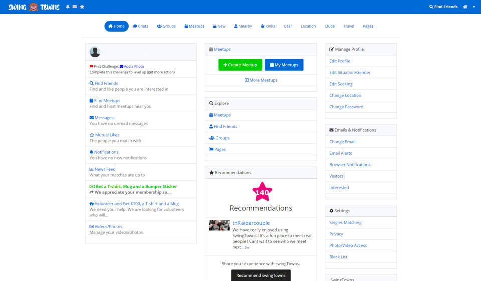 Come eliminare l'account Swingtowns?
