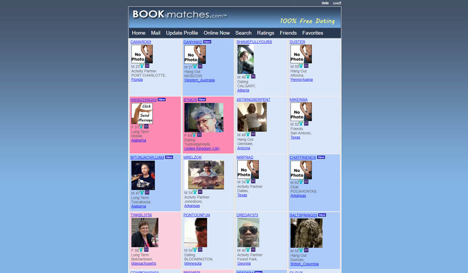 Application BookofMatches