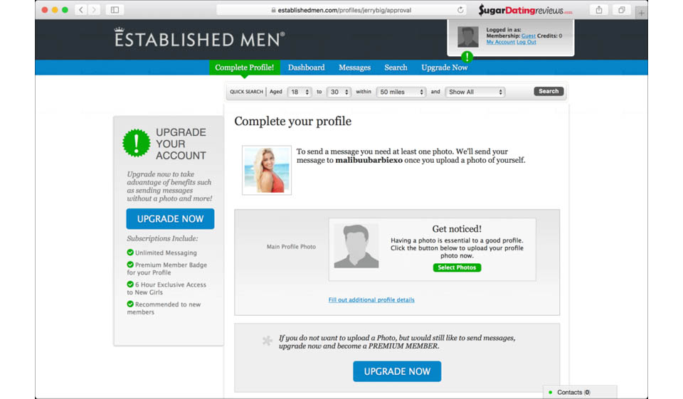 Wie man bei etablierten Männern nach Menschen sucht?