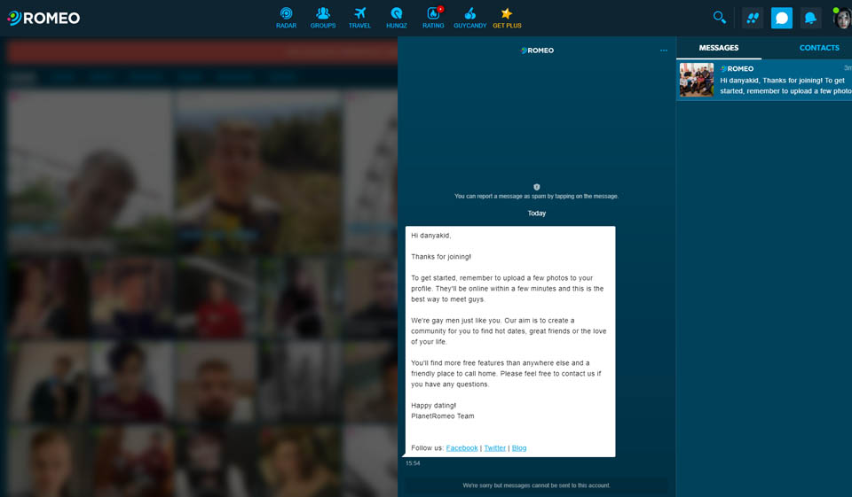 Comment fonctionne PlanetRomeo