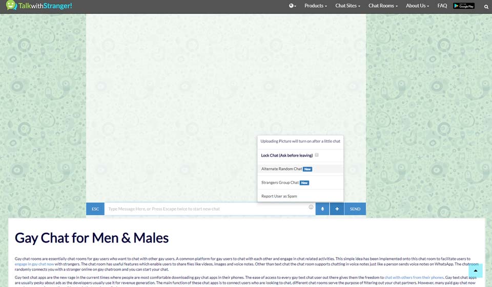 Come eliminare l'account TalkWithStranger?
