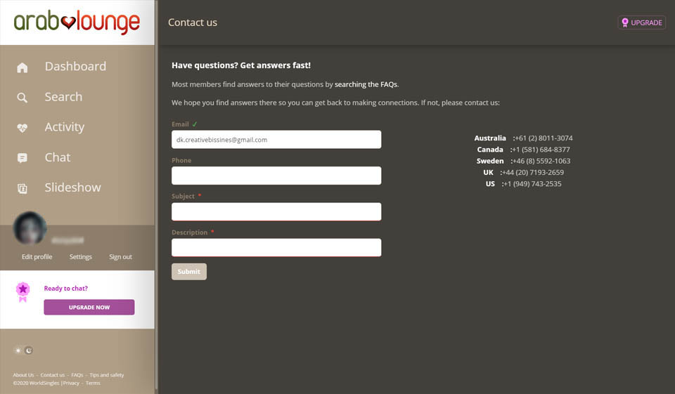 ArabLounge Bewertung