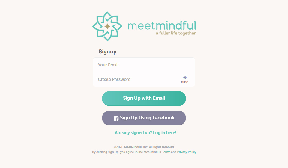 Registrace a profil