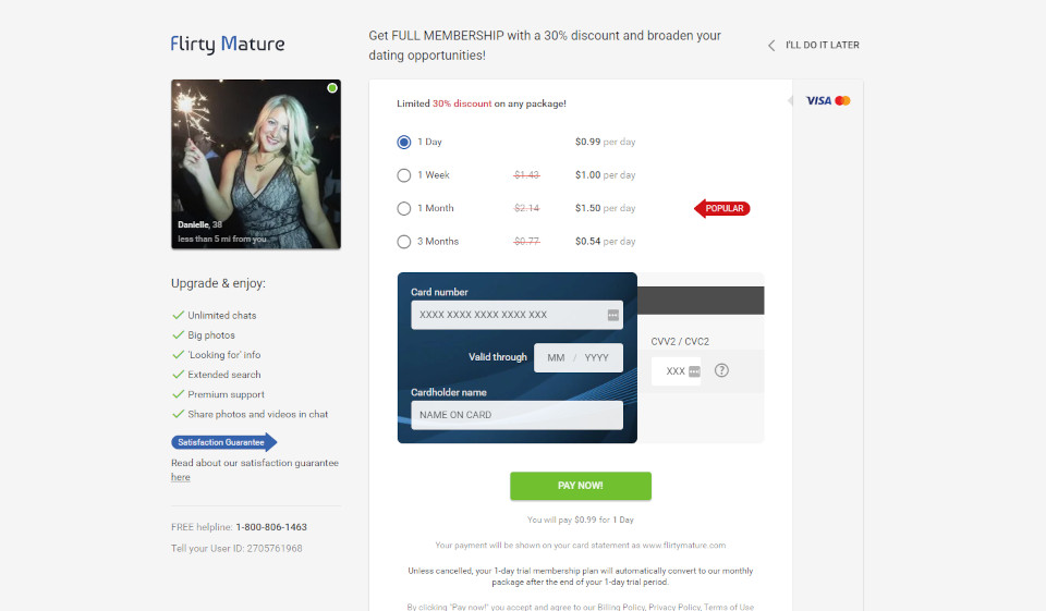 Hvordan fungerer FlirtyMature?